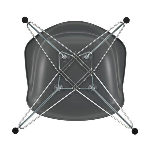 Cadeira de Braços em Plástico Eames DAR / Base Cromada